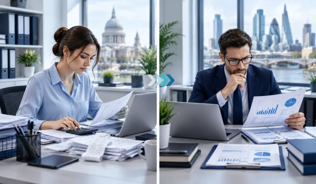Bookkeeper vs. Accountant: A Staffing and Capacity Guide for UK Accounting Firms 2 bookkeeping vs accountant which better