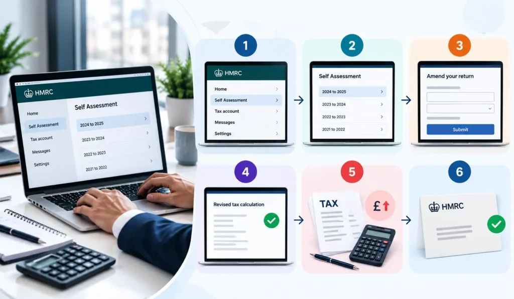 HMRC Self Assessment Correction Flow